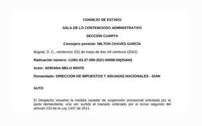 Auto No. 25444 de 2021: Medida Cautelar de Suspensión Provisional de Acto Administrativo