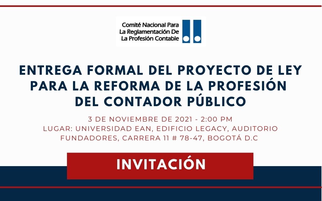 INVITACIÓN: Proyecto de Ley para la Reforma de la Profesión del Contador Público
