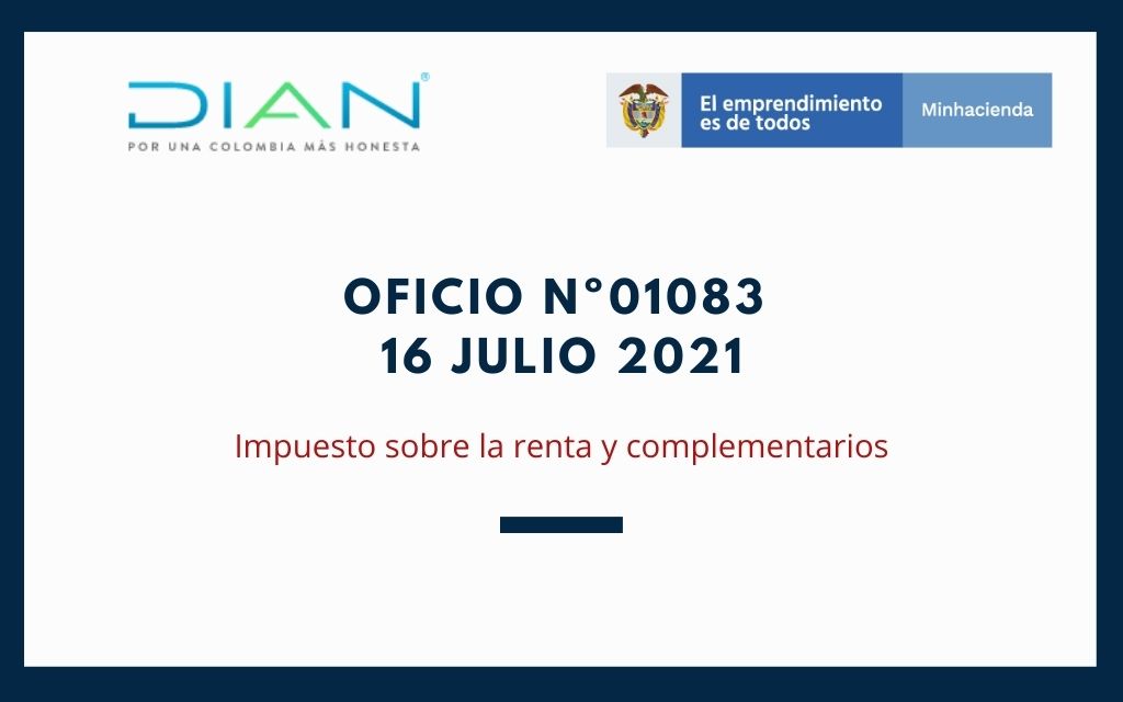 Oficio N.º 01083 de 2021 – DIAN