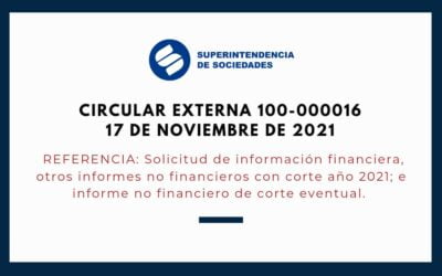 Super Sociedades Circular 100-000016 de 17 de noviembre de 2021