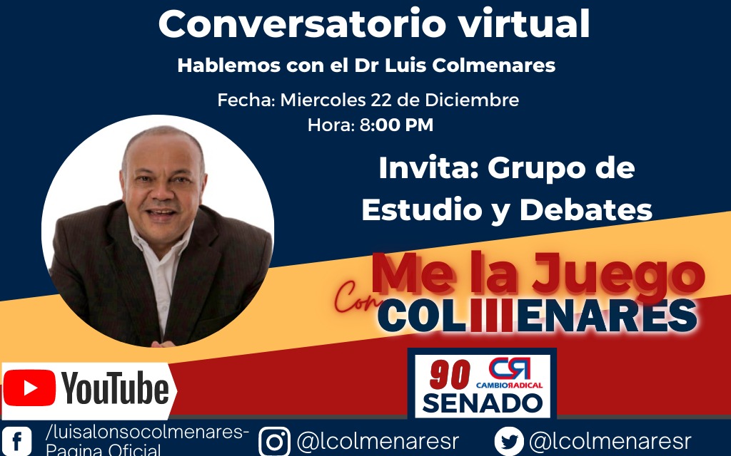 «Hablemos con el Dr. Luis Colmenares» organiza el Grupo de Estudio y Debate