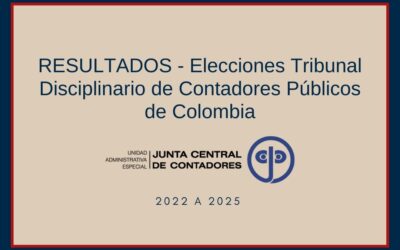 Resultados Elecciones Tribunal Disciplinario 2022 a 2025 de Contadores Públicos de Colombia