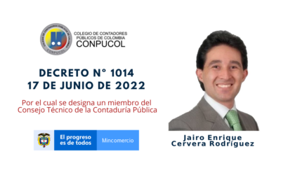 MINCOMERCIO – Decreto 1014 de 2022: Por el cual se designa un miembro del Consejo Técnico de la Contaduría Pública