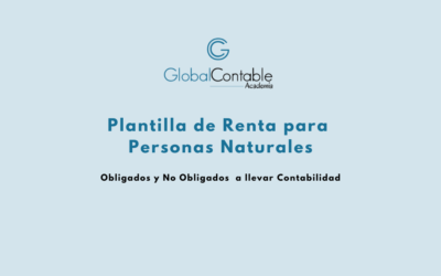 GLOBALCONTABLE. Plantilla de Renta para Personas Naturales