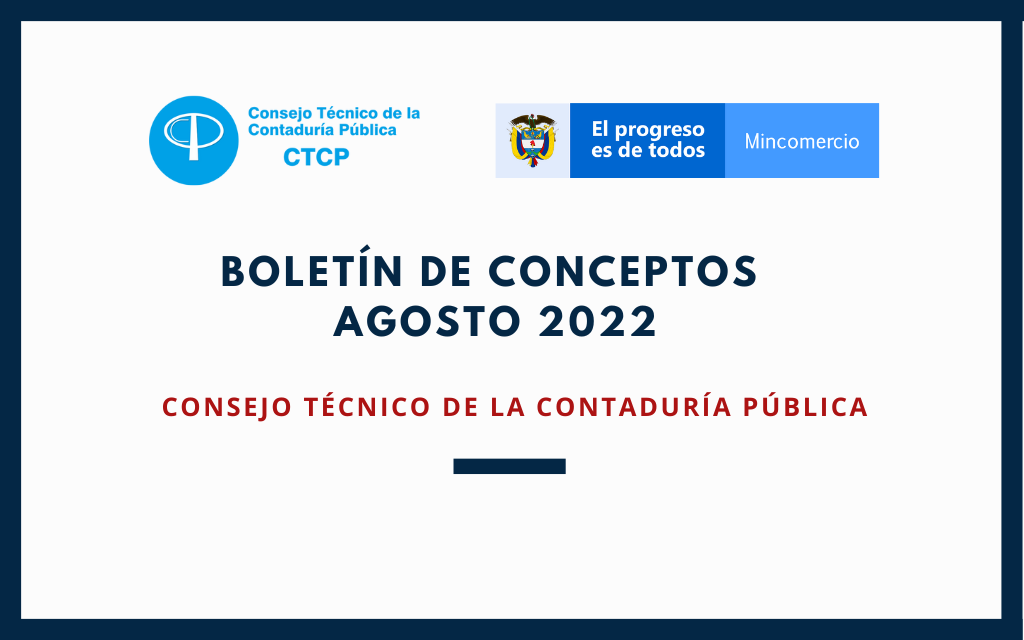 CTCP. Boletín de conceptos. Agosto de 2022