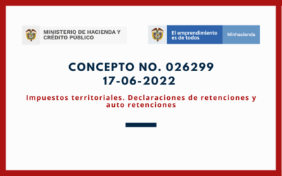 MINHACIENDA – DAF. Impuestos territoriales. Presentación de declaraciones de retenciones y auto retenciones en ceros