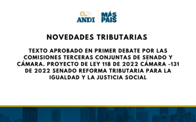 ANDI. Comentarios al Proyecto de Reforma Tributaria