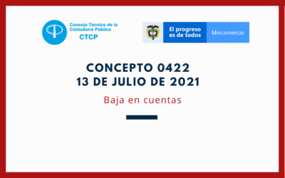 CTCP. Concepto 0422-2021. Baja de cuentas