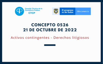 CTCP. Concepto No. 0526-2022: Activos contingentes – Derechos litigiosos