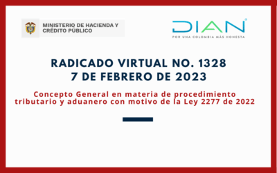 DIAN. Concepto General en materia de procedimiento tributario y aduanero con motivo de la Ley 2277 de 2022