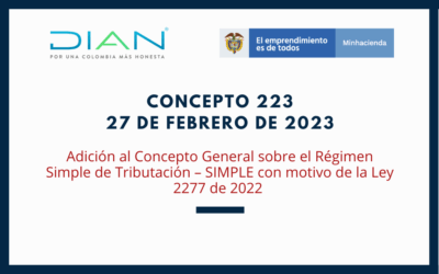 DIAN. Adición al concepto general sobre el régimen simple de tributación. Sujetos pasivos