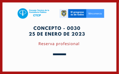 CTCP. Concepto 0030-2023. Reserva profesional en política de tratamiento de datos