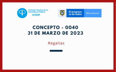 CTCP. Concepto 0040-2023: Regalías