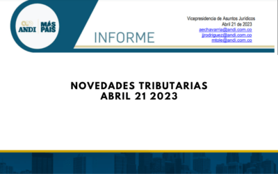 ANDI. Novedades Tributarias – Abril 2023