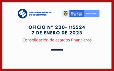 SUPERSOCIEDADES. Oficio 220-115224. Consolidación de estados financieros