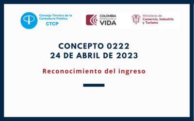 CTCP. Concepto 0222-2023. Reconocimiento del ingreso