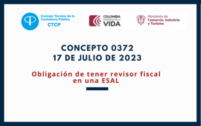 CTCP. Concepto 0372-2023. Obligación de tener revisor fiscal en una ESAL
