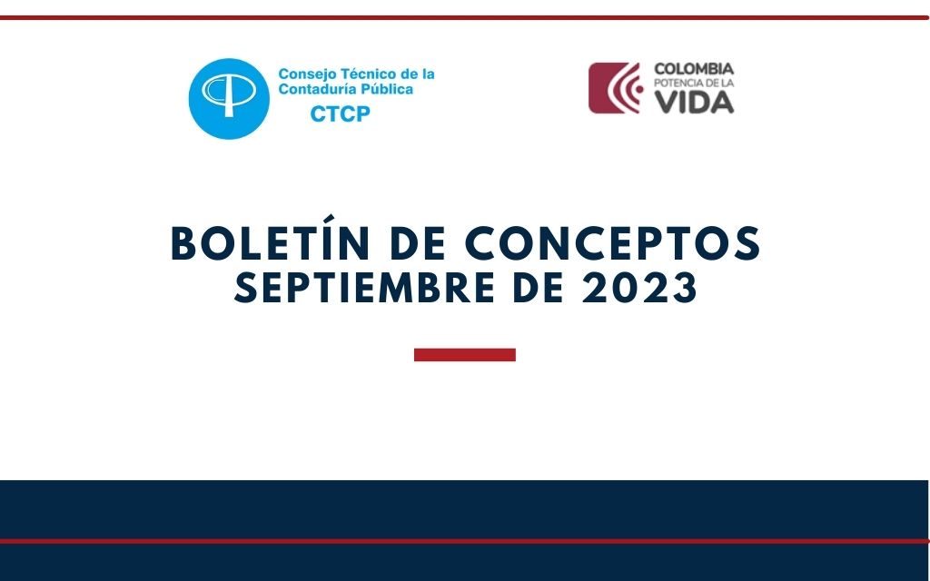 CTCP. Boletín de Conceptos Septiembre 2023