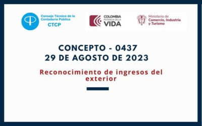CTCP. Concepto 0437-23. Reconocimiento de ingresos del exterior