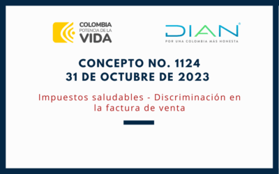 DIAN. Concepto 1124-23. Impuestos saludables – Discriminación en la factura de venta