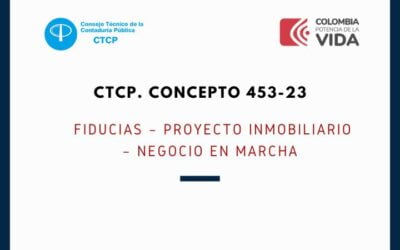 CTCP. Concepto 453-23. Fiducias – proyecto inmobiliario – negocio en marcha