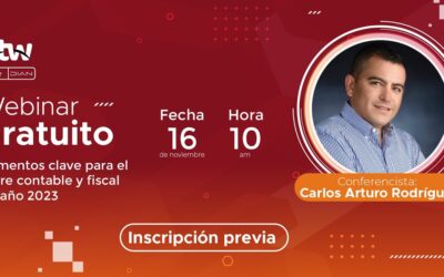 Webinar Gratuito Elementos clave para el cierre contable y fiscal del año 2023
