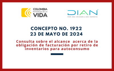 DIAN. Concepto 1922-24. Retiro de inventarios para autoconsumo