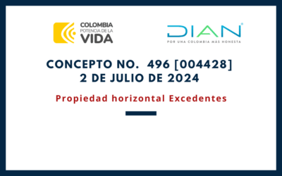 DIAN. Concepto 0496-24. Propiedad horizontal. Distribución de Excedentes?