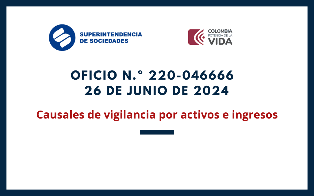 SUPERSOCIEDADES. Concepto 115 – 151219. Causales de vigilancia por activos e ingresos