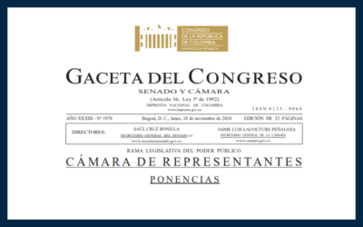 CONGRESO DE LA REPÚBLICA. Informe de Ponencia para Primer Debate del Proyecto de Ley número 189 de 2024 Cámara, 189 de 2024 Cámara