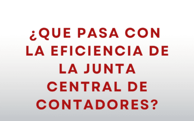 ¿Qué pasa con la eficiencia de la Junta Central de Contadores?