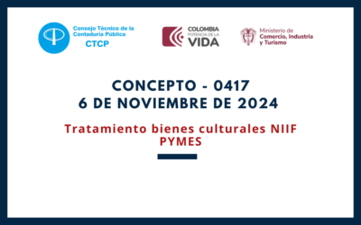 CTCP. Concepto 0417-25. Tratamiento contable a bienes culturales en NIIF PYMES