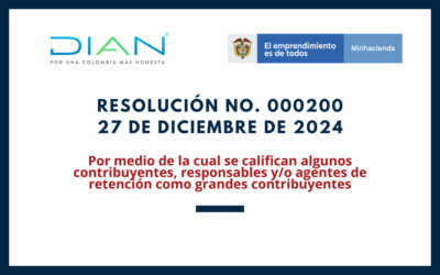 DIAN. Resolución 0200-24. Calificación de Gran Contribuyente