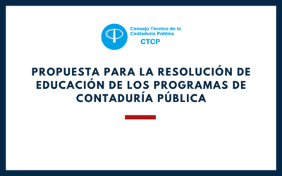 CTCP. Propuesta para la Resolución de Educación de los programas de Contaduría Pública