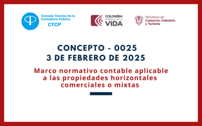 CTCP. Concepto 0025-25. Marco normativo contable aplicable a las propiedades horizontales comerciales o mixtas