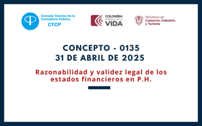 CTCP. Concepto 0135-25. Responsabilidad y validez legal de los Estados Financieros en P.H