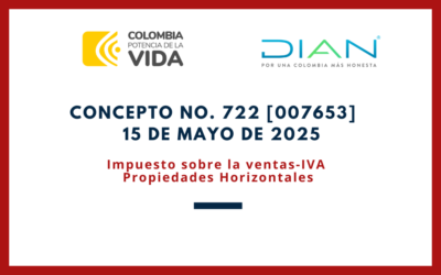 DIAN. Concepto 0722-25. Impuesto sobre la ventas-IVA en Propiedades Horizontales