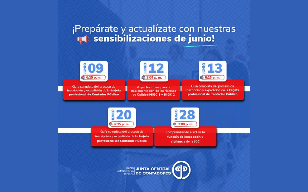 JCC – Sensibilizaciones de Junio: Tarjeta Profesional – Normas NIGC 1 y 2