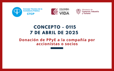 CTCP. Concepto 0115-25. Donación de PPyE a la compañía por accionistas o socios
