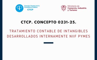 CTCP. Concepto 0231-25. Tratamiento contable de intangibles desarrollados internamente NIIF Pymes
