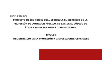 Proyecto de ley de reorganización contable