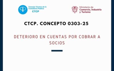 CTCP. Concepto 0303-25. Deterioro en Cuentas por cobrar a socios
