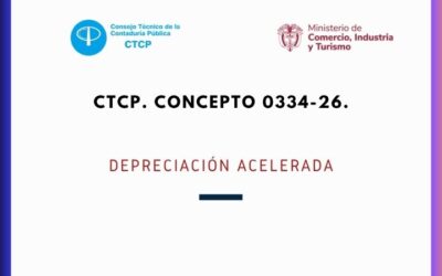 CTCP. Concepto 0334-26. Depreciación acelerada