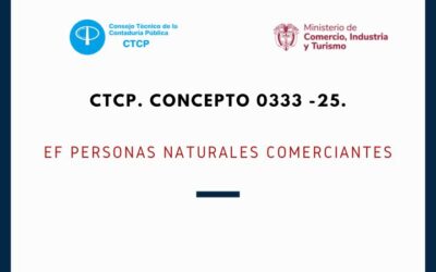 CTCP. Concepto 0333-25. EF personas naturales comerciantes