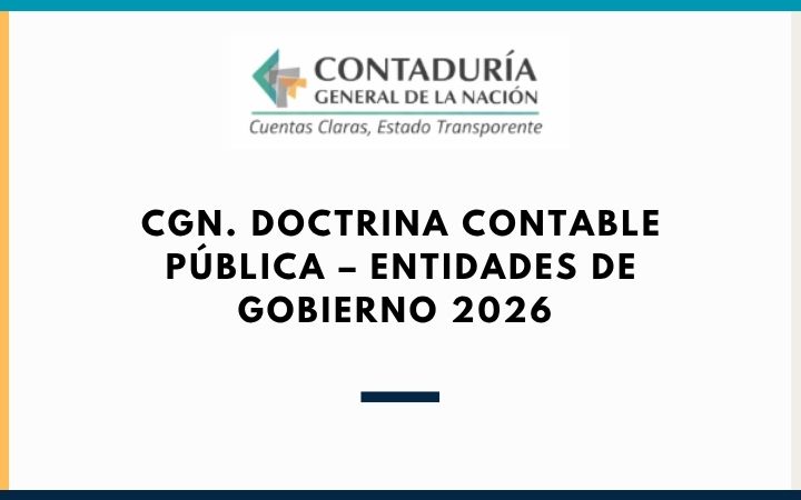 CGN. Doctrina contable pública – entidades de gobierno 2026