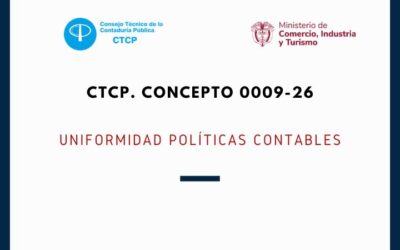 CTCP. Concepto 0009-26. Uniformidad políticas contables