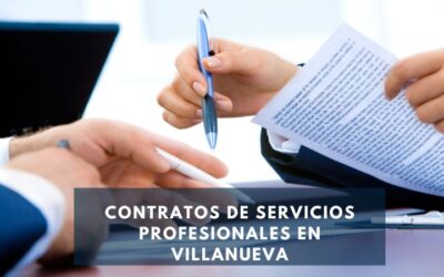 Contratos de servicios profesionales en Villanueva
