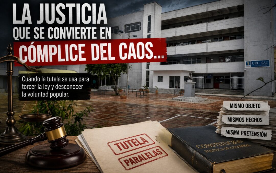 La justicia que se convierte en cómplice del caos…