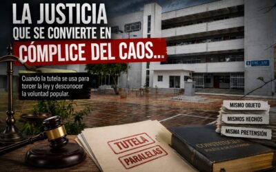 La justicia que se convierte en cómplice del caos…
