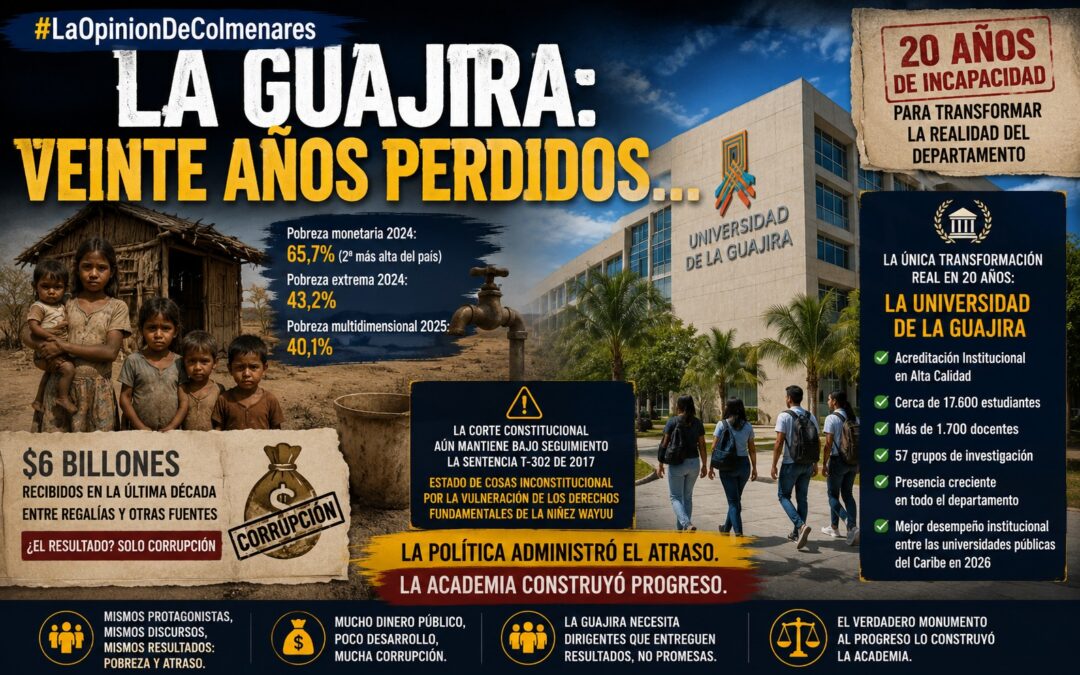 La Guajira veinte años perdidos…